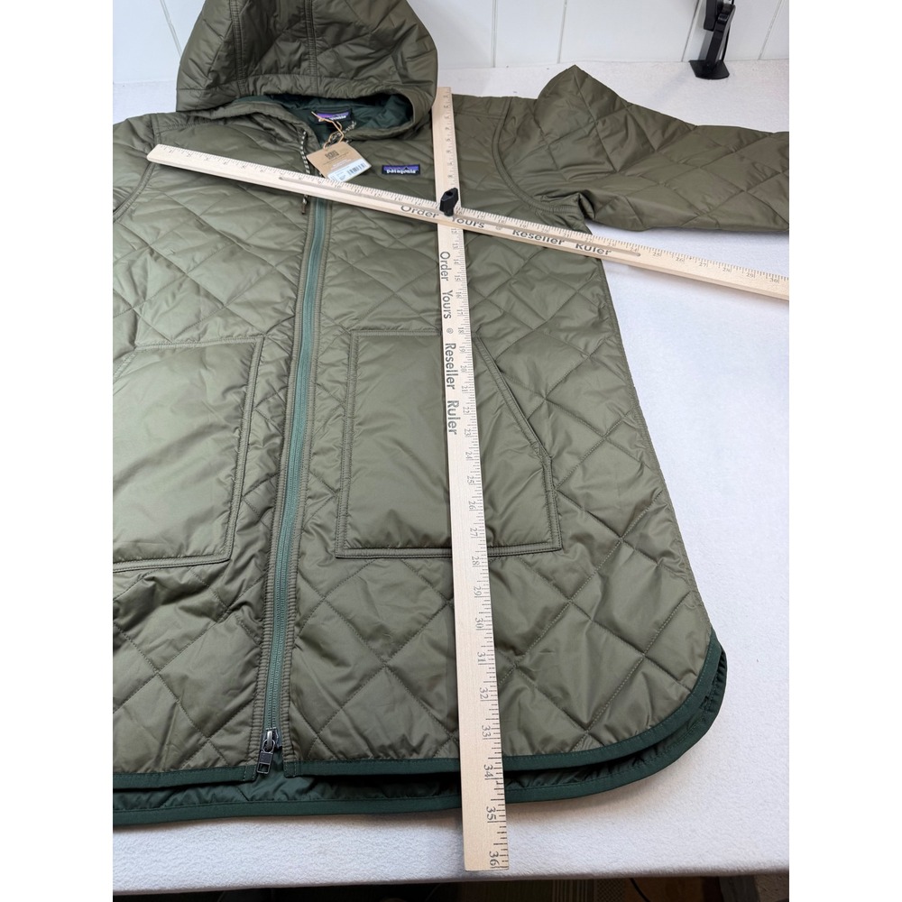 Patagonia Women's Diamond Quilted Parka Basin Green Size XL NWT ($269 Retail) - Picture 5 of 11